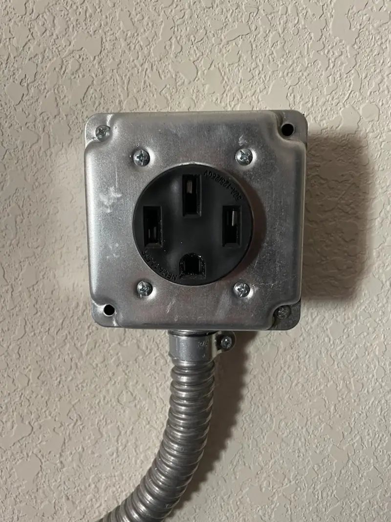 NEMA 14-50 outlet installed for Smart Home Electrical in Garfield