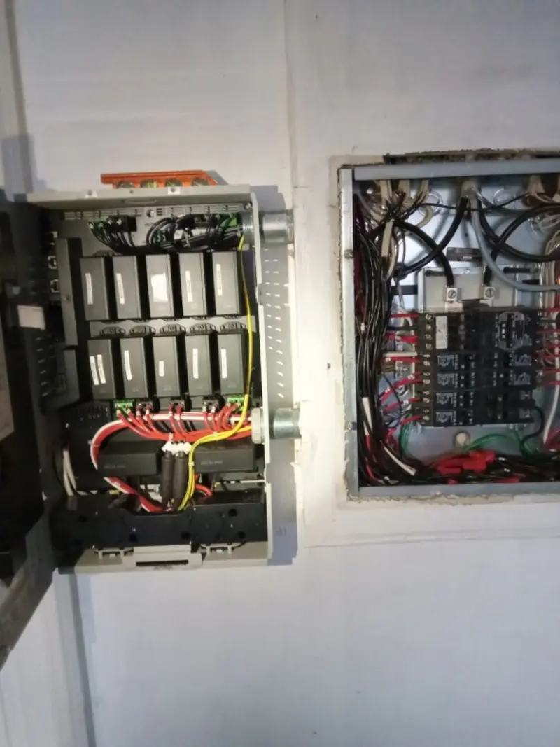 Electrical panel upgrade completed for Security Camera Wiring in Garfield